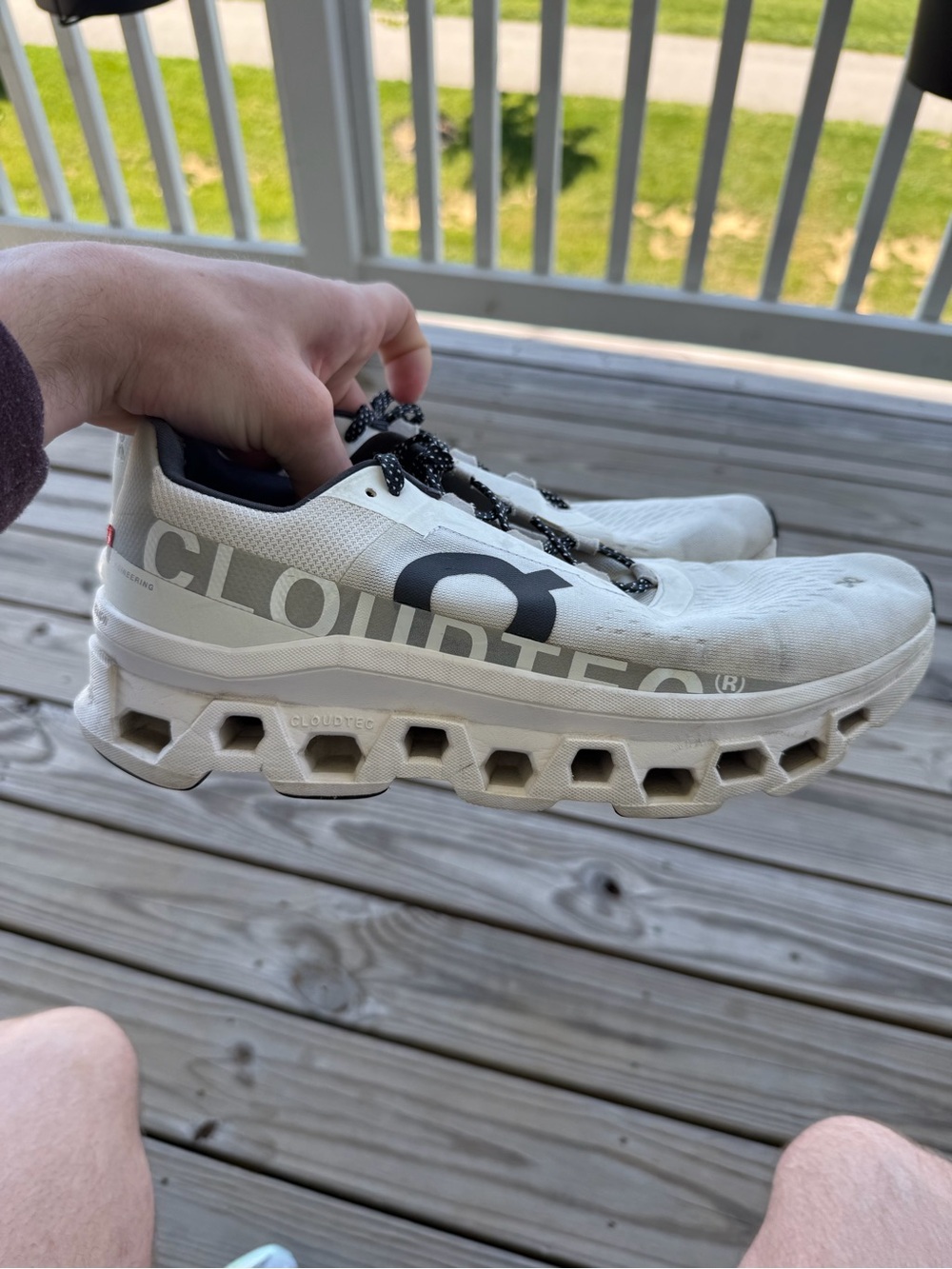 Men’s On Cloud Monster 1 White Shoes